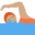 person swimming, medium skin tone